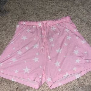 Never used, cozy pink star shorts